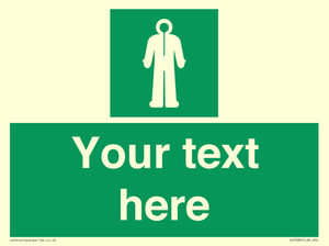 Custom sign safe condition Survival clothing